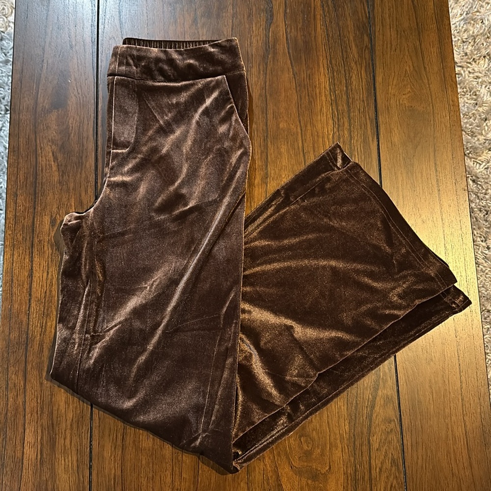 Velvet Wide-leg Pants